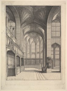 Brays Chapel i St. Georges Chapel, Windsor., 1663. av Wenceslaus Hollar