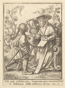 Kardinal, fra dødsdansen, 1651. av Wenceslaus Hollar