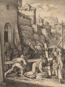 Å bære korset. av Wenceslaus Hollar