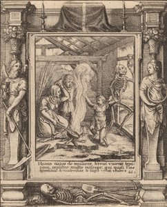 Barn, 1651. av Wenceslaus Hollar