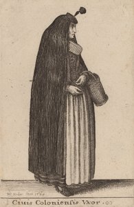 Ciuis Coloniesis Vxor, 1643. av Wenceslaus Hollar