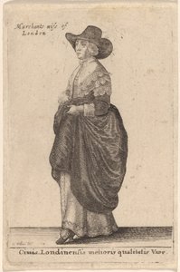 En kone av beste kvalitet i London av Wenceslaus Hollar