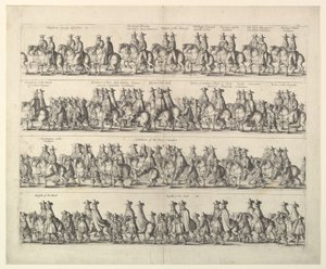 Kroningsprosesjon av Charles II gjennom London, 1662. av Wenceslaus Hollar