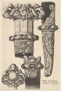 Daggar og slire, 1625-77. av Wenceslaus Hollar