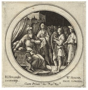 David foran Saul. Tilstand 2 av Wenceslaus Hollar