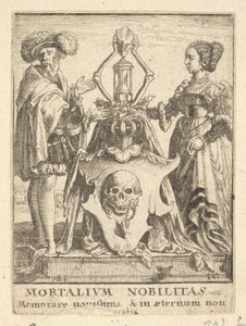 Dødens våpenskjold, fra Dødsdansen, 1651. av Wenceslaus Hollar