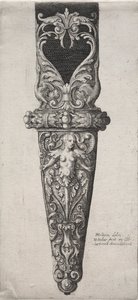 Design for dolkskjede. av Wenceslaus Hollar