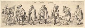 Tiggerlauget De syv tiggere, 1630. av Wenceslaus Hollar