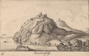 Drachenfels, 1635. av Wenceslaus Hollar
