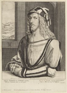 Dürer som ung mann av Wenceslaus Hollar