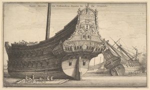 Nederlandsk østindiamann, 1647. av Wenceslaus Hollar