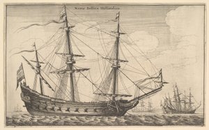 Nederlandsk krigsskip, 1647. av Wenceslaus Hollar