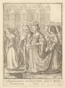 Keiserinne, fra dødsdansen, 1651. av Wenceslaus Hollar