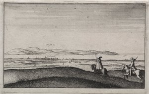 Engelsk utsikt: Isle of Wight fra Portsmouth av Wenceslaus Hollar