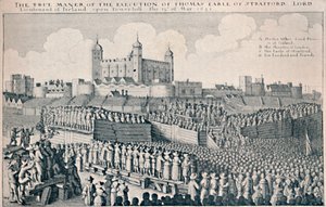 Henrettelse av jarlen av Strafford, c1641, 1903 av Wenceslaus Hollar