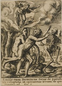 Utvisning fra paradis av Wenceslaus Hollar