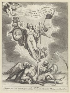Faam overwint de tijd en de dood Historien om inngangen til dronningens mor til den mest kristne kongen i De forente provinser i de lave landene (serietittel på objekt) av Wenceslaus Hollar