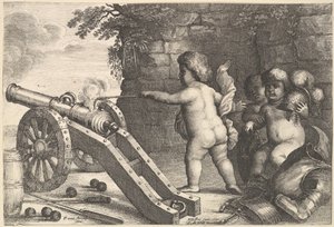 Fire The Four Elements, 1647. av Wenceslaus Hollar