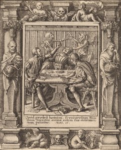 Gamesters, 1651. av Wenceslaus Hollar