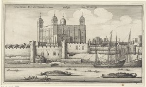 Utsikt over Tower of London av Wenceslaus Hollar