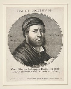 Hans Holbein den yngre (1497/8-1543) av Wenceslaus Hollar