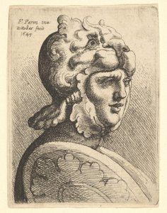 Hjelmhode, 1645. av Wenceslaus Hollar
