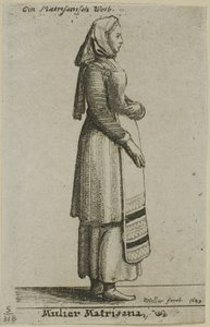 Ungarsk kvinne av Wenceslaus Hollar