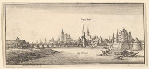 Ingolstadt, fra «Tyske utsikter» av Wenceslaus Hollar