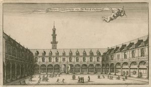 Interiøret til Royal Exchange, London av Wenceslaus Hollar