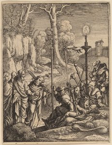 Jesus konfronterer sine kritikere av Wenceslaus Hollar