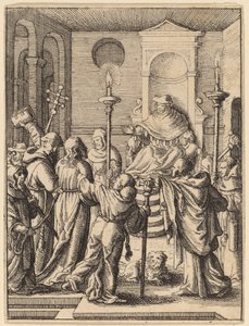 Jesus før Annas av Wenceslaus Hollar