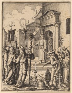 Jesus foran Pilatus av Wenceslaus Hollar
