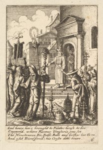 Jesus før Pilatus, 1625-77. av Wenceslaus Hollar