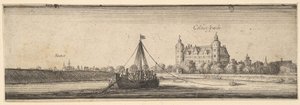 Kelsterbach slott nær Hoechst am Main, 1642-44. av Wenceslaus Hollar