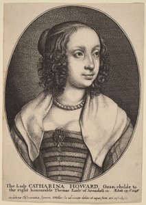 Lady Catherine Howard av Wenceslaus Hollar