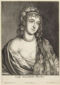 Lady Elizabeth Sherley av Wenceslaus Hollar