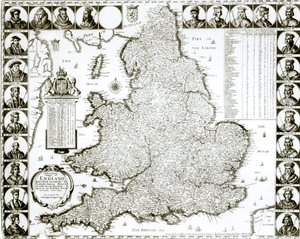 Kart over England og Wales, 1644