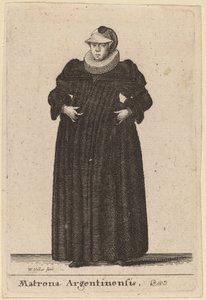 argentinsk matrone av Wenceslaus Hollar