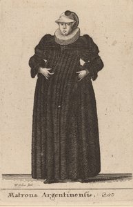 Matrona Argentina, 1642. av Wenceslaus Hollar