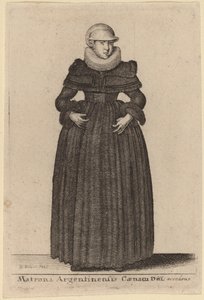 Matrona dagens argentinske kveldsmat nærmer seg fra nymfene) av Wenceslaus Hollar