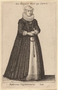 Matrona Tiguriensis av Wenceslaus Hollar