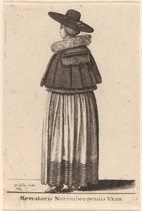 Kone til en Nürnberg-kjøpmann av Wenceslaus Hollar