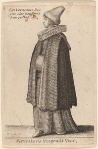 Kona til kjøpmannen i Praha av Wenceslaus Hollar