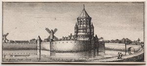 Moated byport, 1676. av Wenceslaus Hollar