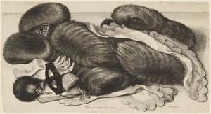 Pelsmuffer og stas av Wenceslaus Hollar