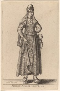 En tyrkisk hoffkvinne av Wenceslaus Hollar