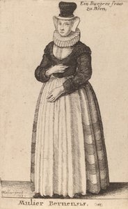 Bernersk kvinne, 1649. av Wenceslaus Hollar