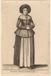 En frankisk kvinne av Wenceslaus Hollar