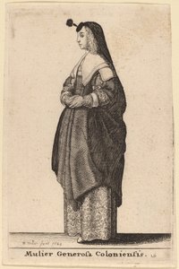 Den sjenerøse kvinnen i Köln av Wenceslaus Hollar