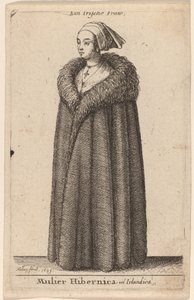 En irsk kvinne av Wenceslaus Hollar